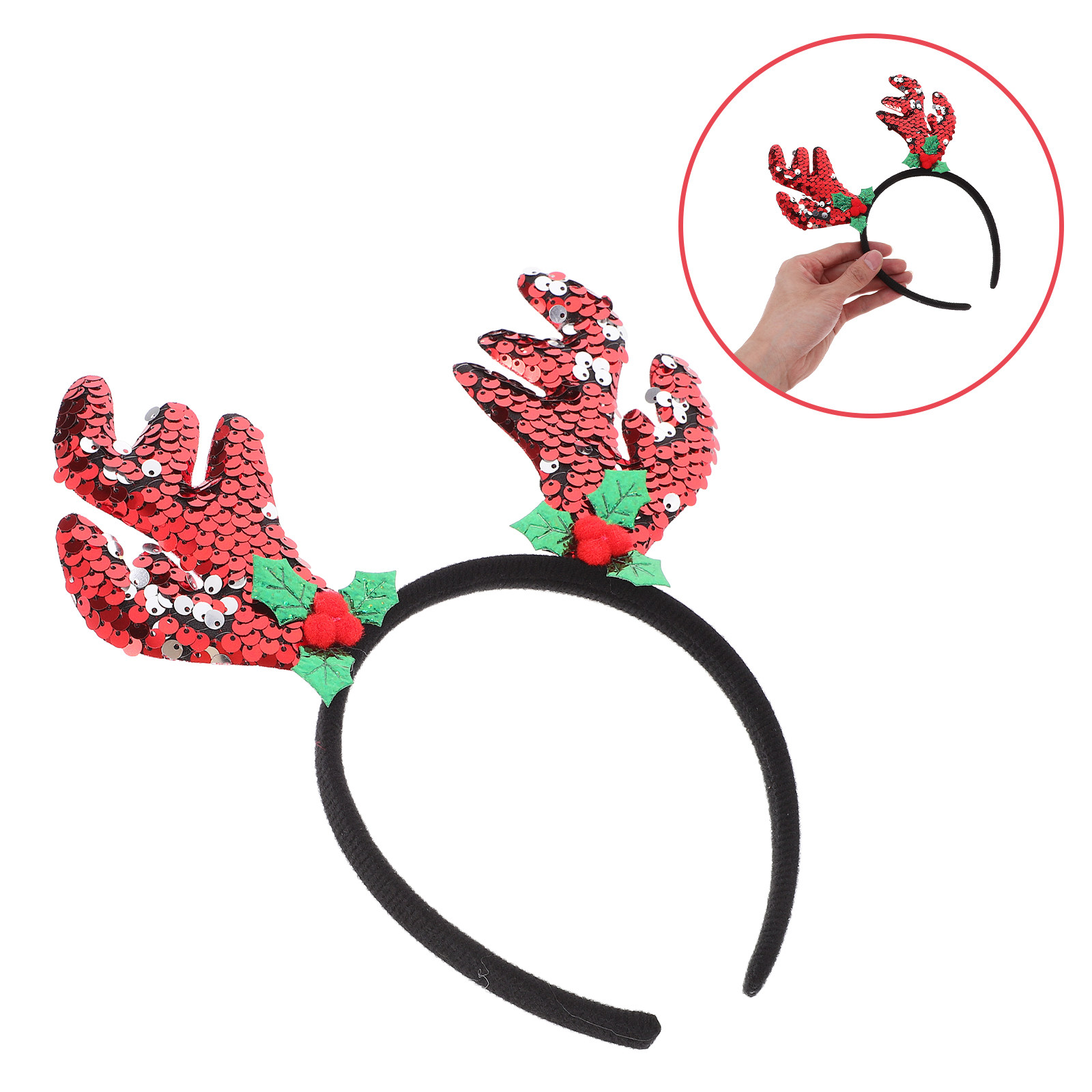 Reindeer Antlers Headband - Ободок с рогами оленя – рождественское