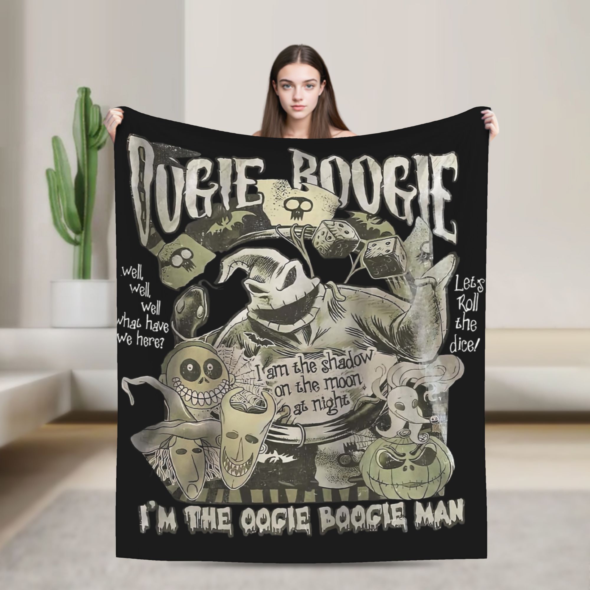 Christmas Throw Blanket - Фланелевый плед «Кошмар перед Рождеством» –