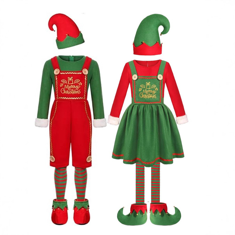 Elf Costume Christmas - Забавный костюм Санта-Клауса для взрослых, костюм