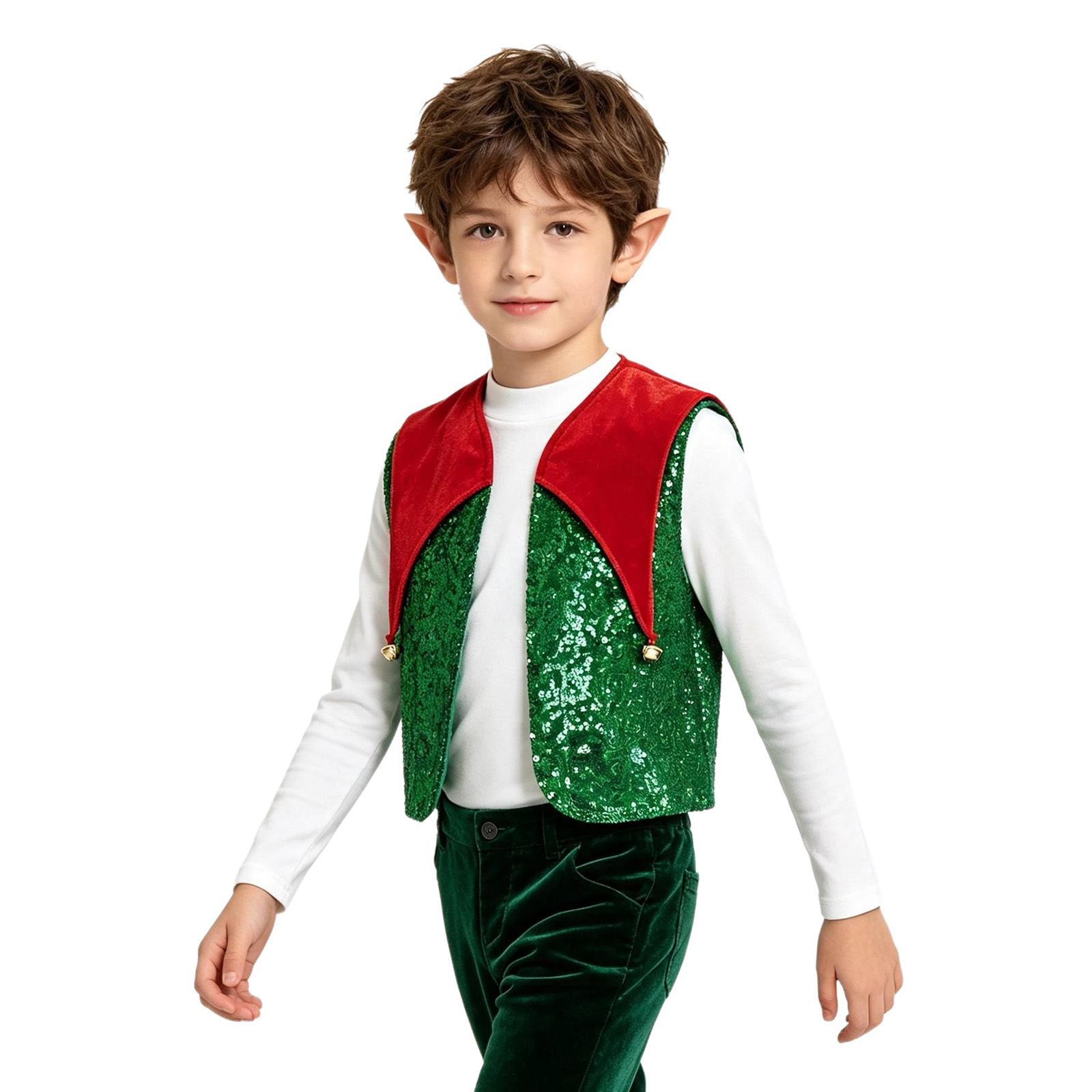 Детский рождественский жилет у – обзор и цена Elf Costume Christmas