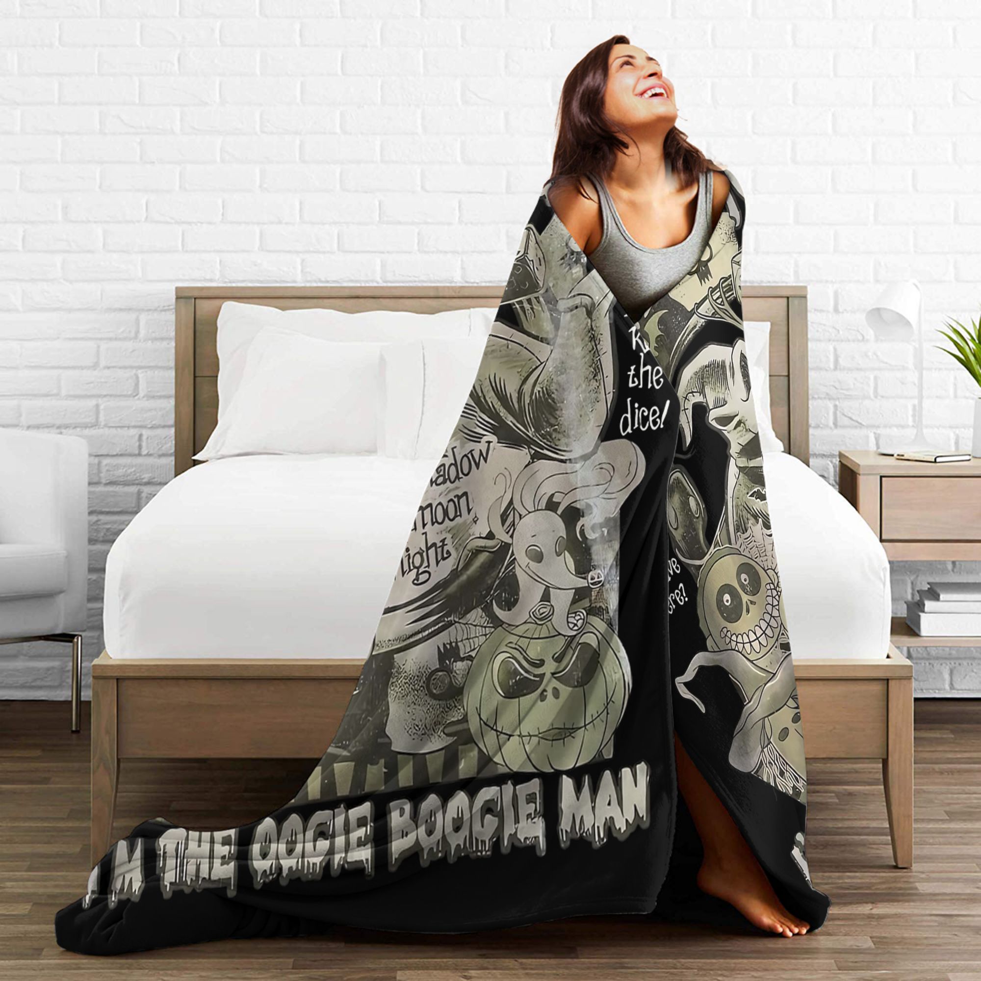 Фланелевый плед «Кошмар перед  – обзор и цена Christmas Throw Blanket