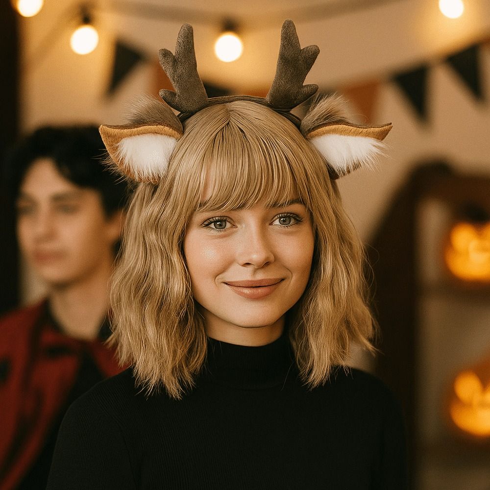 Унисекс оленьи уши повязка на  – обзор и цена Reindeer Antlers Headband