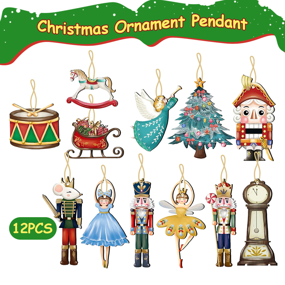 12 шт./компл. деревянный Щелку – обзор и цена Nutcracker Figurine