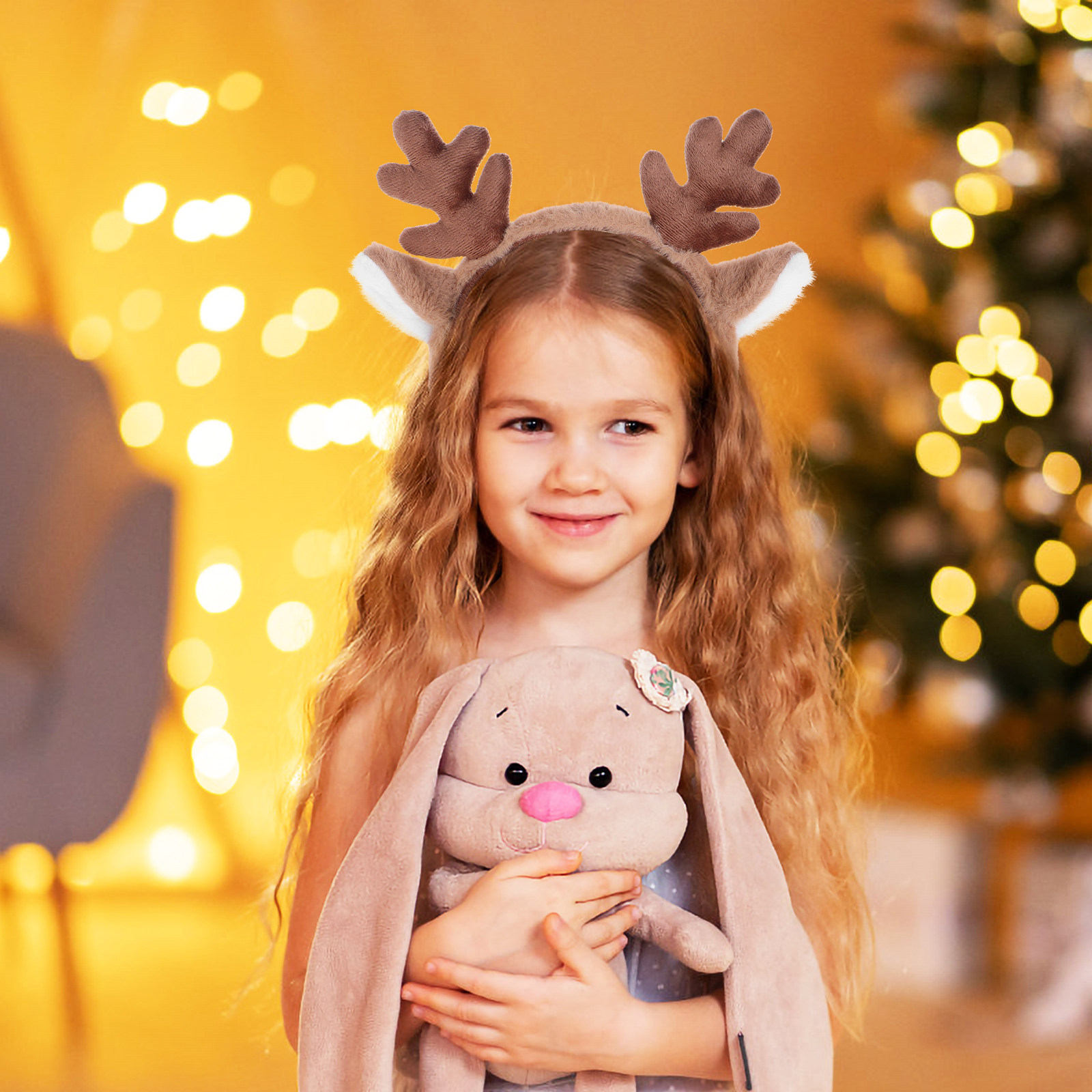 Рождественский ободок с дизайн – обзор и цена Reindeer Antlers Headband
