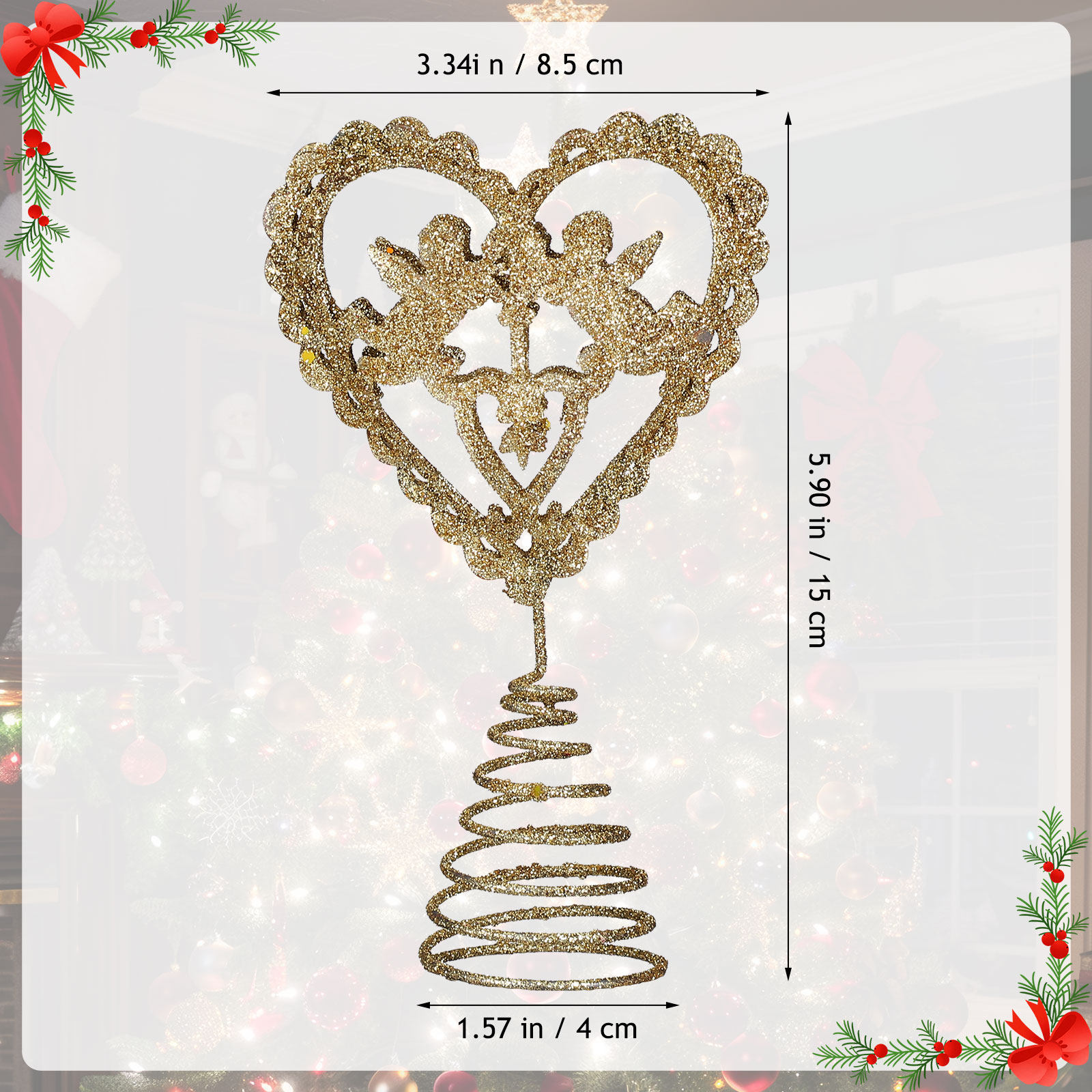 1 шт. Золотая металлическая зв – обзор и цена Star Tree Topper
