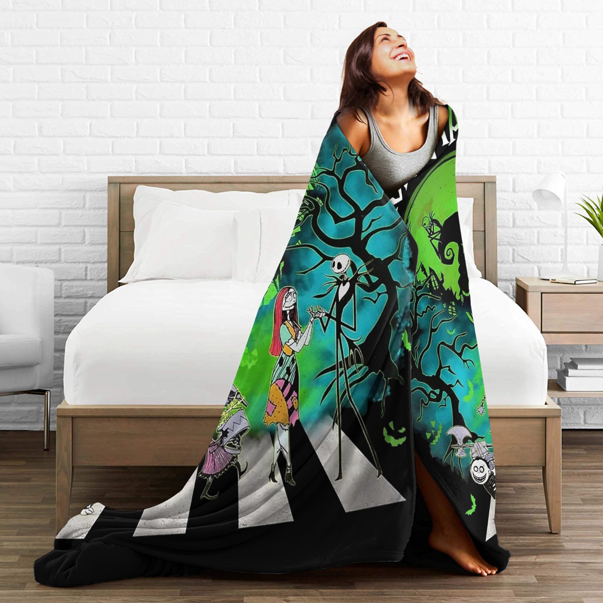 Фланелевый плед «Оуиги Буги Мэ – обзор и цена Christmas Throw Blanket