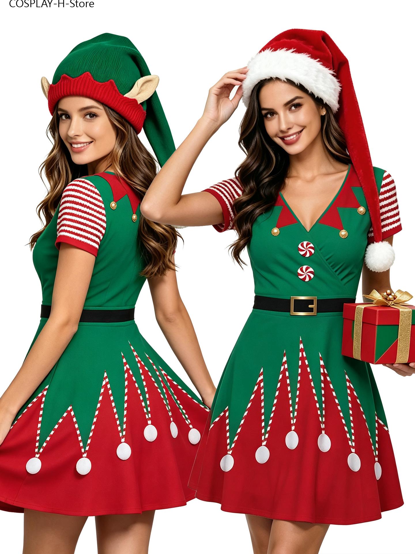 Женское рождественское платье  – обзор и цена Elf Costume Christmas