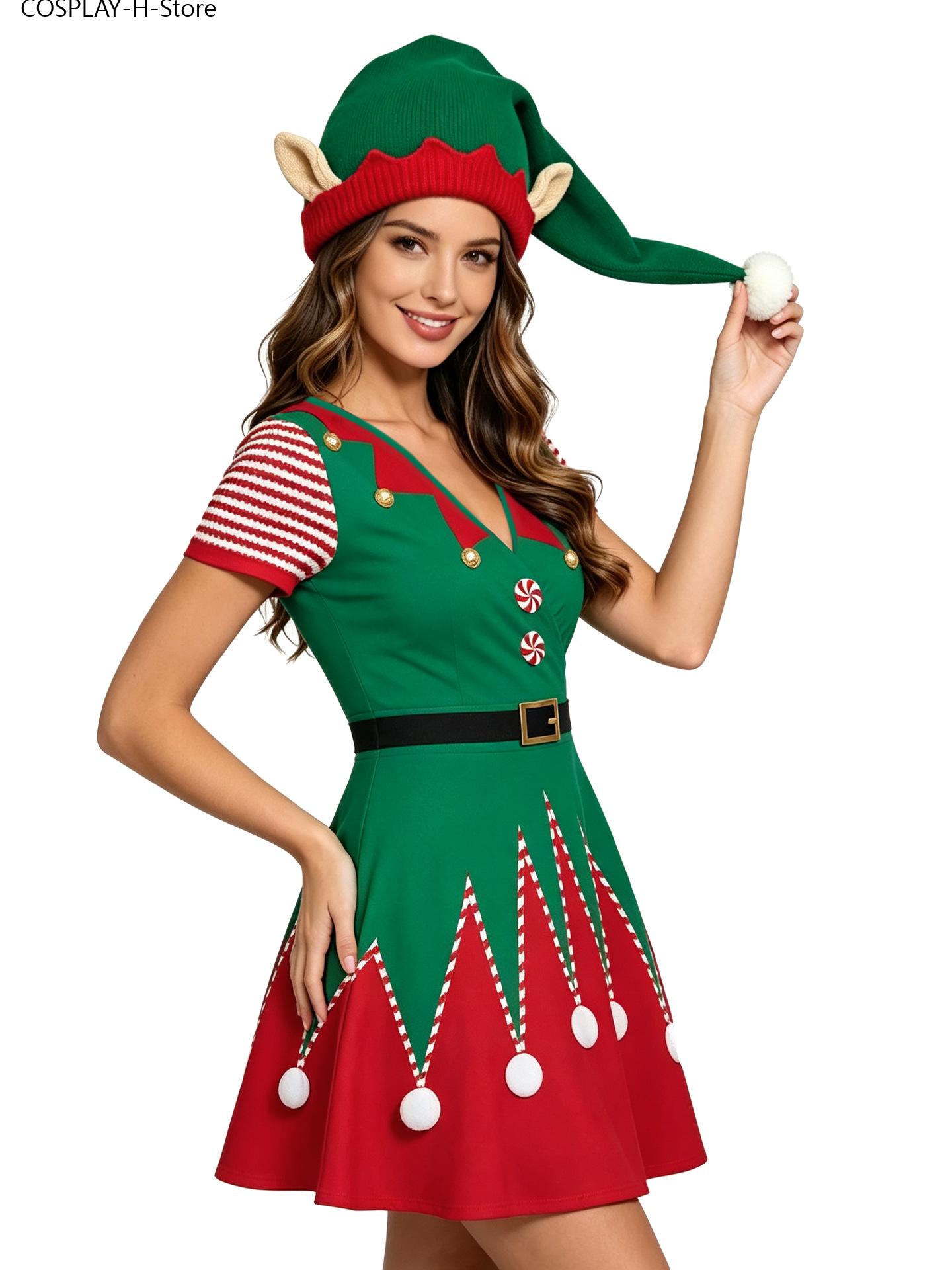 Женское рождественское платье  – обзор и цена Elf Costume Christmas